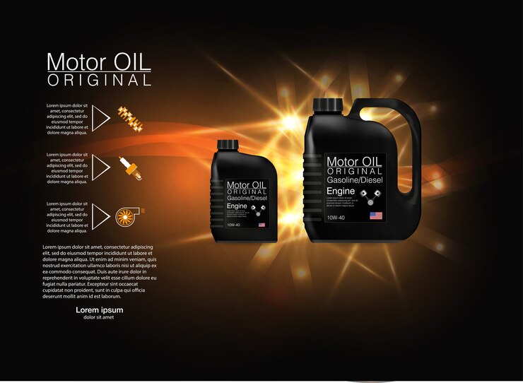 Vector blank plastic canister for motor oil