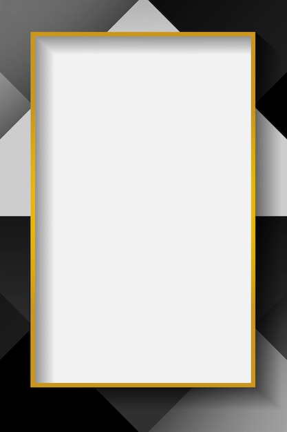 Vector blank rectangle white abstract frame vector