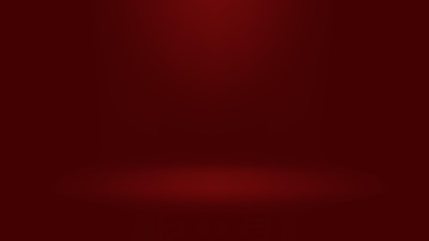 blank red product display background with lighting studio room effect