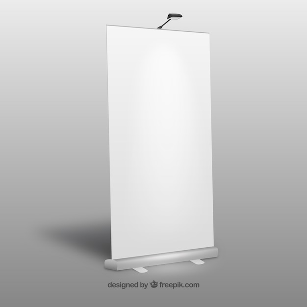 Blank roll up banner