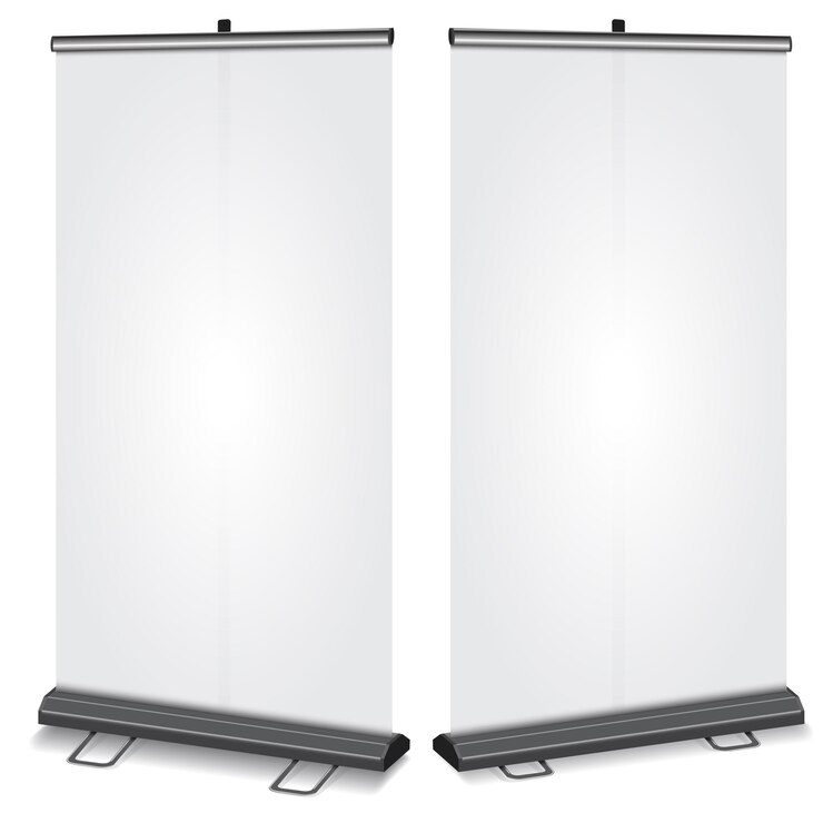 Vector blank rollup banner