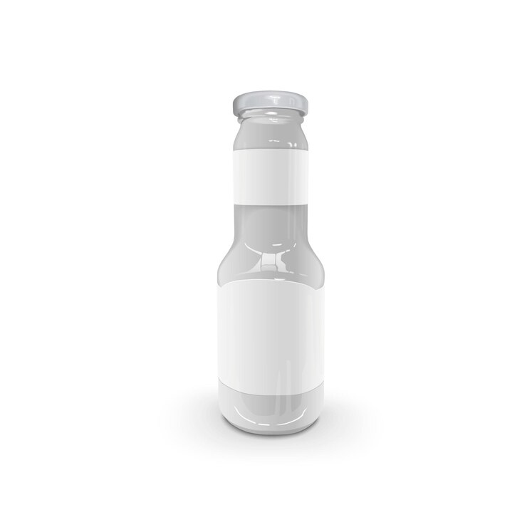 Vector blank sauce bottle