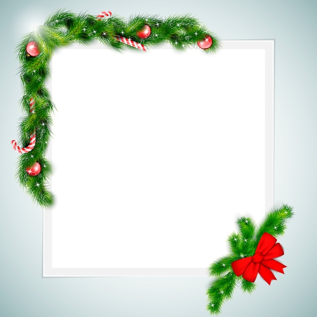 クリスマスの属性を持つ用紙の空白のシート。