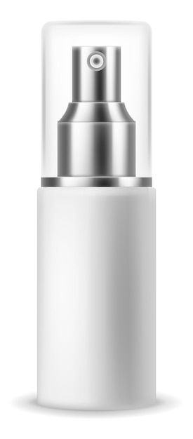 blank spray bottle mockup cosmetic plastic container