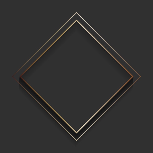 Blank square black abstract frame vector