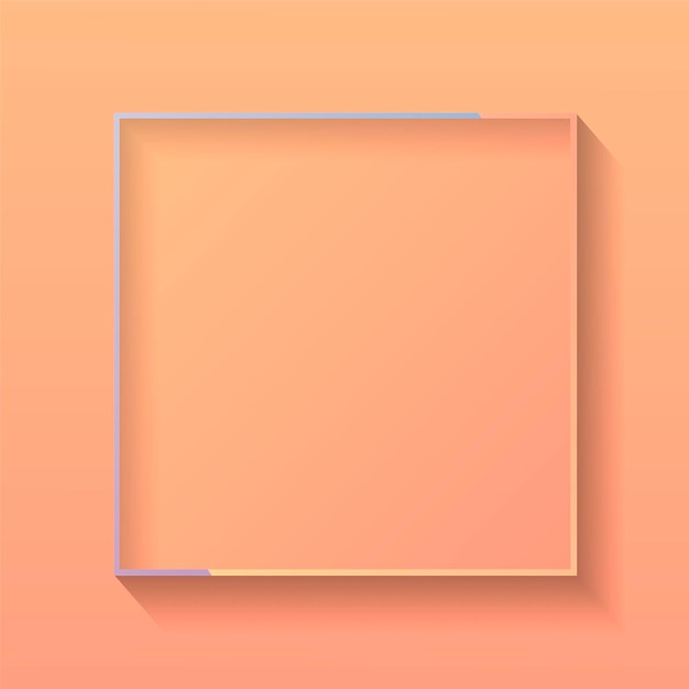 Blank square colorful abstract frame vector