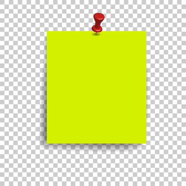 Premium Vector | Blank squared notepad pages and pin