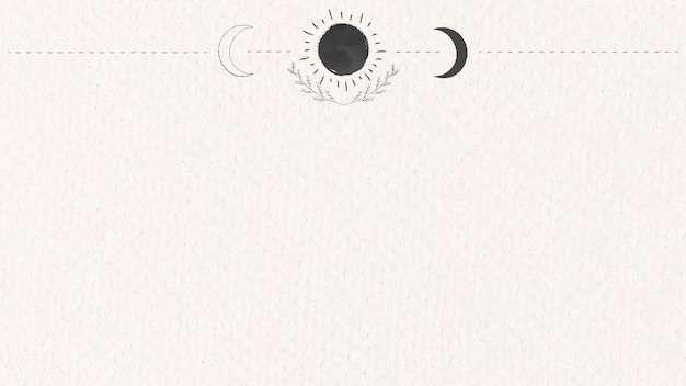 Vector blank sun and moon elements mockup vector