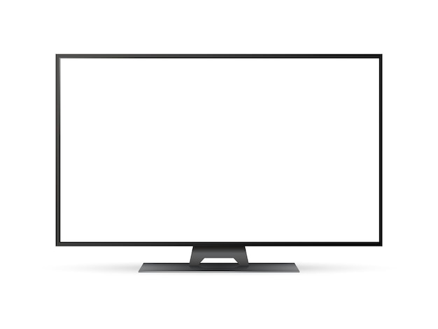 Vector blank television screen