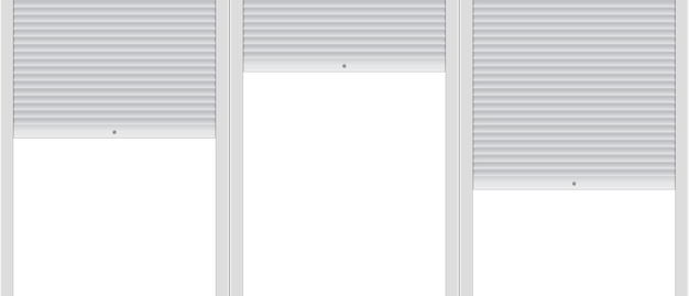 Vector blank template of background with roller shutters.