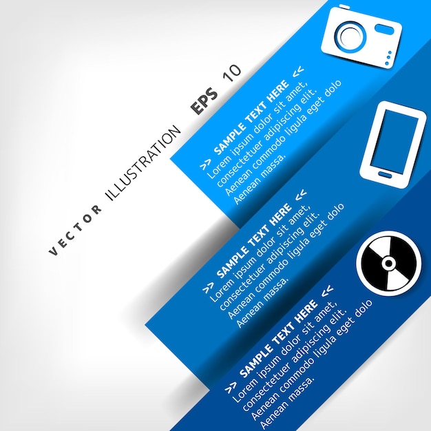 Spazio per il testo con elementi infografici