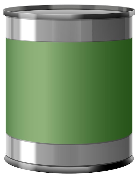 ラベル デザイン用の空のブリキ缶テンプレート