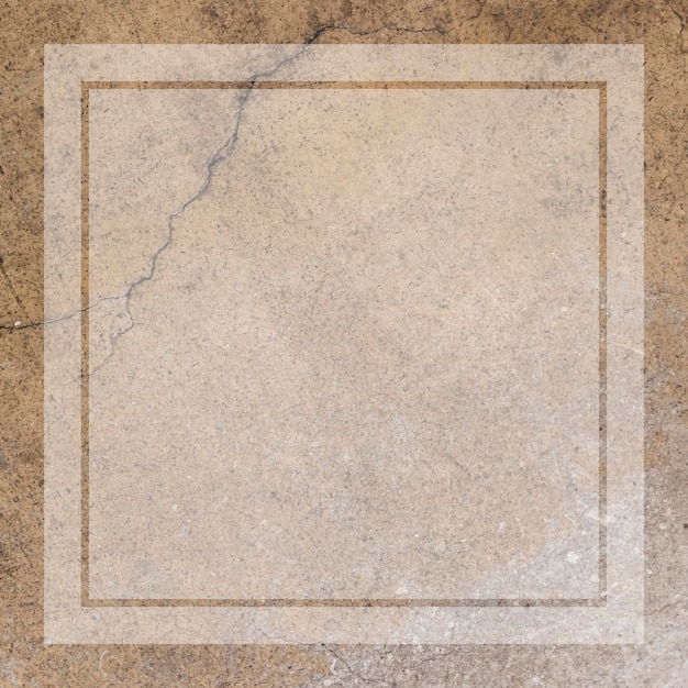 Vector blank transparent frame on an aged brown concrete wall vector