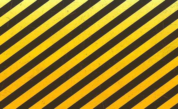 Blank vector warning background Hazard caution tape Space for attention danger sign with stripes