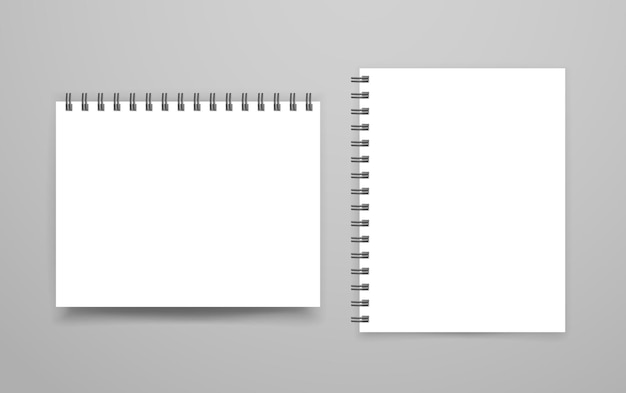 Vector blank white binder vector mock-up. identity template