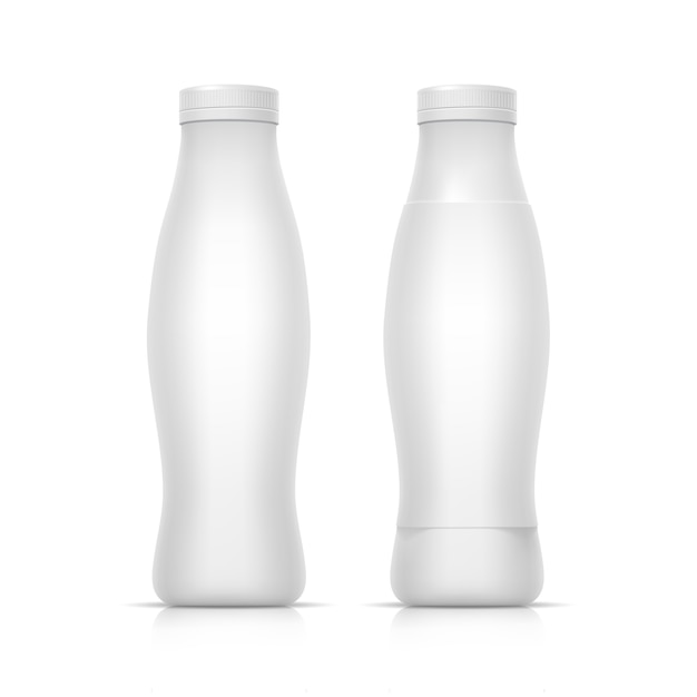  Blank White Packaging Container Bottle for Yogurt