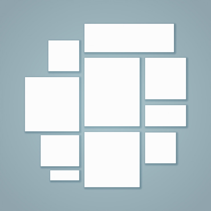 Vector blank white paper canvas