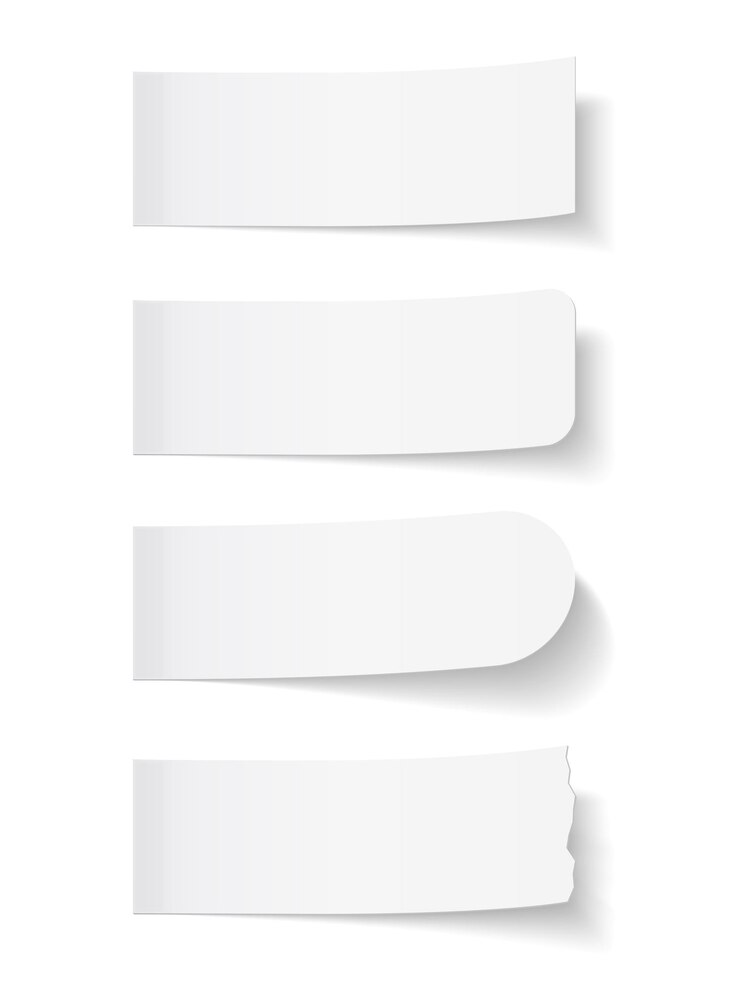 Vector blank white sticky notes vector eps10 illustration
