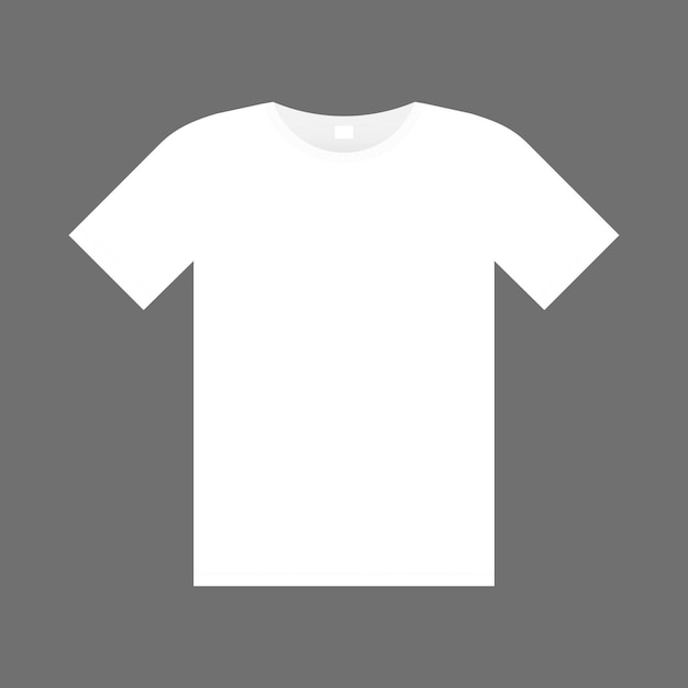 Vector blank white tshirt mockup design