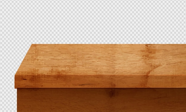 Blank wooden table mock up