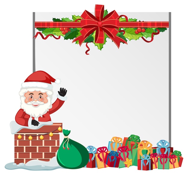 Blank xmas frame template