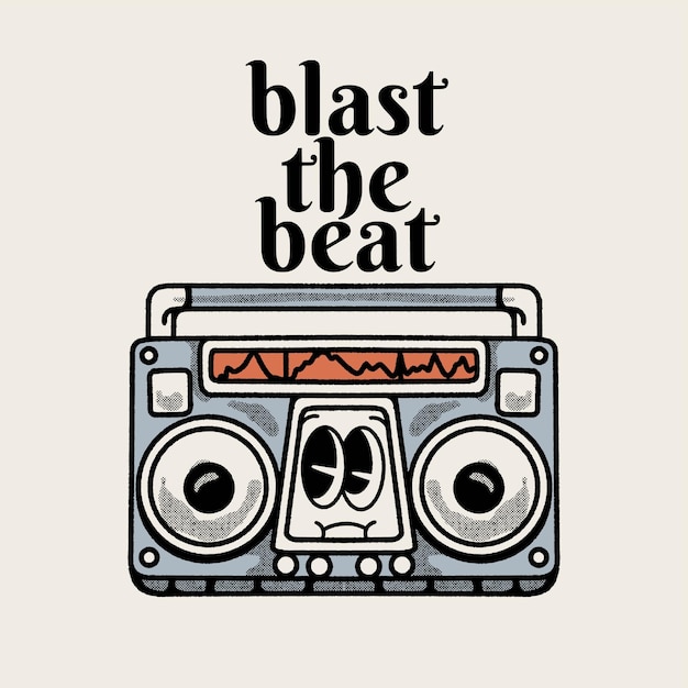 Blast the Beat met Boombox Groovy Character Design