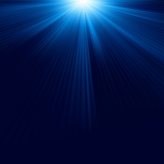 Blauw Abstract burst-lichteffect