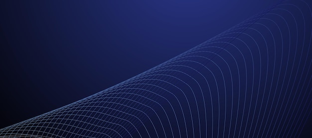 Blauw abstracte lijn achtergrond banner vector beeldontwerp