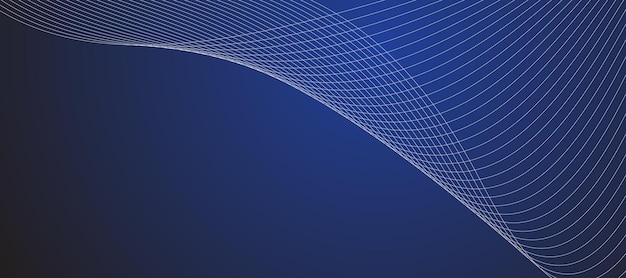 Blauw abstracte lijn achtergrond banner vector beeldontwerp