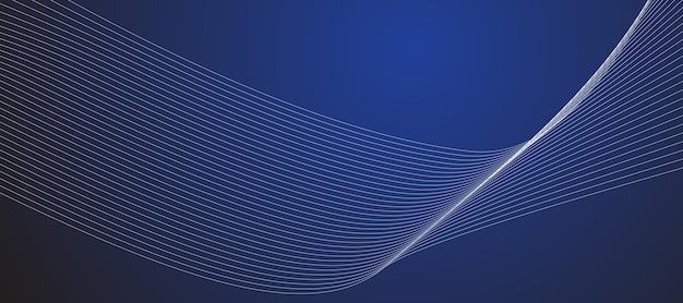 Blauw abstracte lijn achtergrond banner vector beeldontwerp