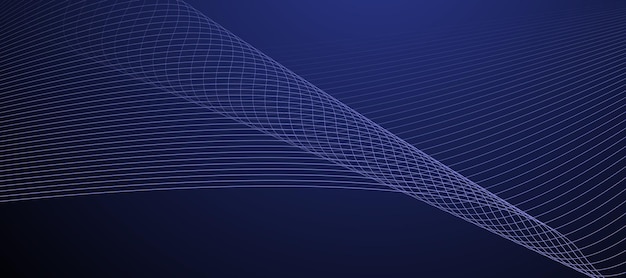 Blauw abstracte lijn achtergrond banner vector beeldontwerp