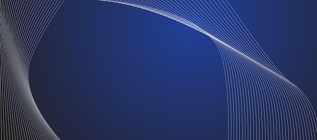 Blauw abstracte lijn achtergrond banner vector beeldontwerp