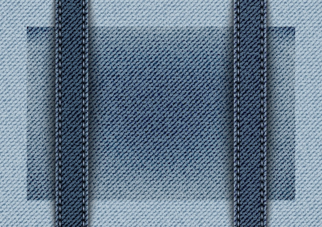 Vector blauw denim met verticale strepen