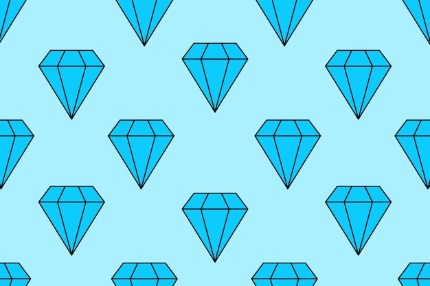 Vector blauw diamant naadloos patroon vector illustratie