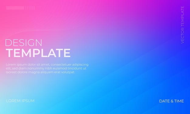 Blauw- en magenta-gradiënt achtergrondontwerp