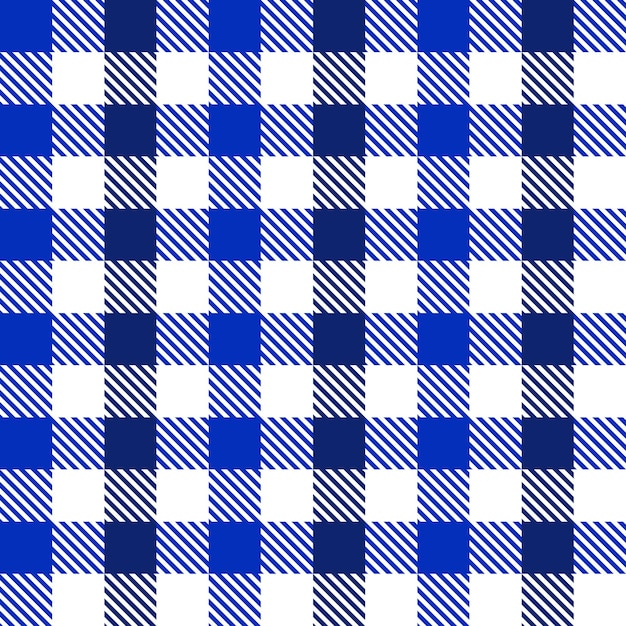 Blauw en wit geruite achtergrond plaid textuur naadloze patroon stof geruite achtergrond pastel background