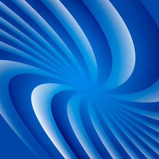 Blauw en wit roterende hypnose spiraal optische illusie Hypnotiserende psychedelische vectorillustratie Twirl abstracte achtergrond Gemakkelijk te bewerken ontwerpsjabloon voor uw projecten