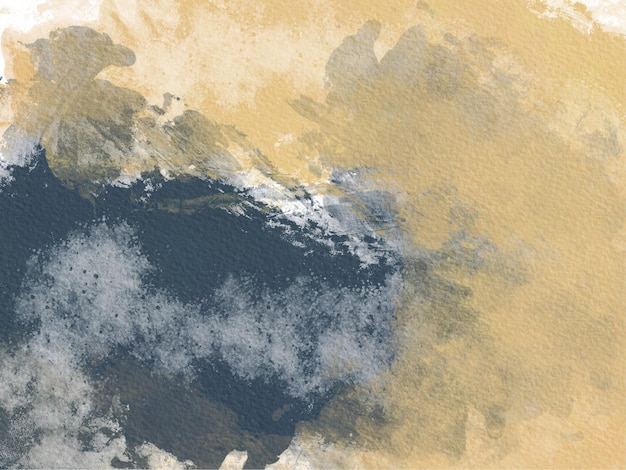 blauw geel abstract textuur schilderij