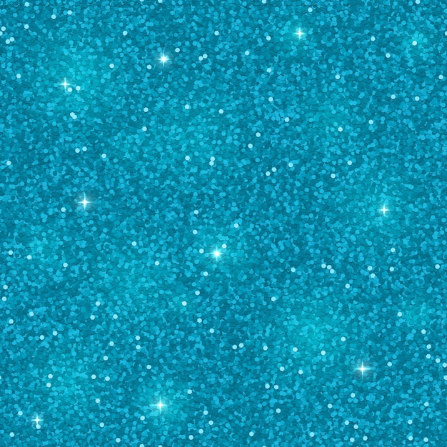Blauw glitter naadloos patroon. Glanzende schitteringen. Vector