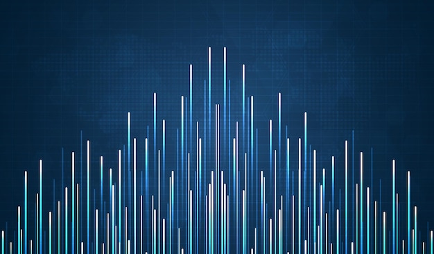 Blauw licht streak glasvezel snelheid lijn futuristische achtergrond voor 5g of 6g technologie draadloze datatransmissie highspeed internet in abstracte internet netwerk vector conceptontwerp