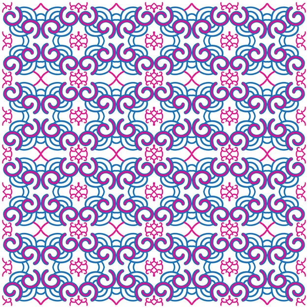 Blauw roze geometrisch patroon