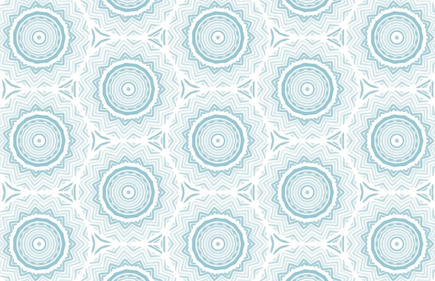 Blauw waterverf mandala ontwerp patroon.