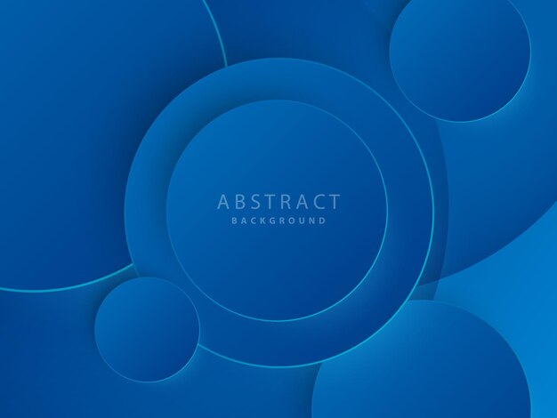 blauwe abstracte achtergrond met cirkelvorm en modern neonlicht