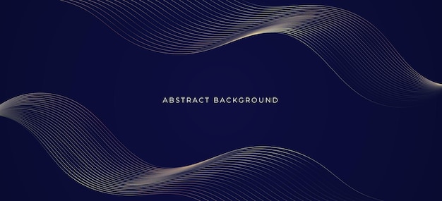 Blauwe abstracte achtergrond met koele dynamische lijn Digitale toekomstige technologie concept vectorillustratie