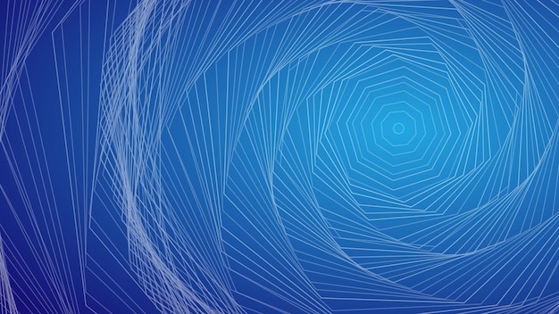 Blauwe abstracte geometrische lineaire achtergrond