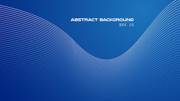 Blauwe abstracte gradiënt achtergrond met curvelijn voor achtergrond of presentatie