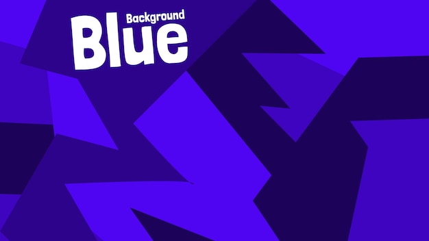 Blauwe abstracte hand getekende achtergrond met abstract element en dynamische vorm