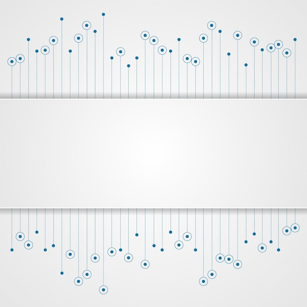 Blauwe abstracte printplaat tech achtergrond vector grafisch ontwerp