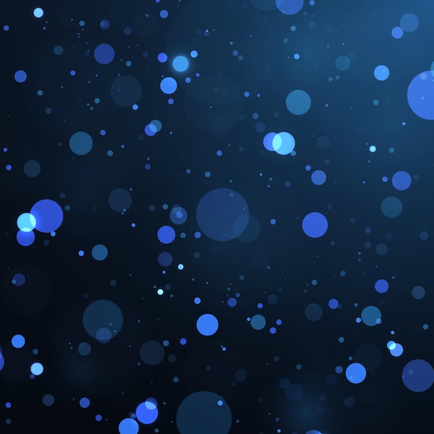 Blauwe abstracte wazige achtergrond met bokeh-effect Kerstmis en Nieuwjaar vakantie sjabloon