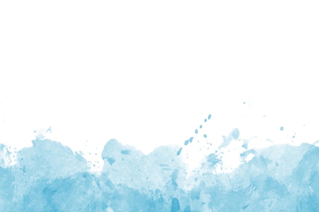 Blauwe achtergrond met waterverf
